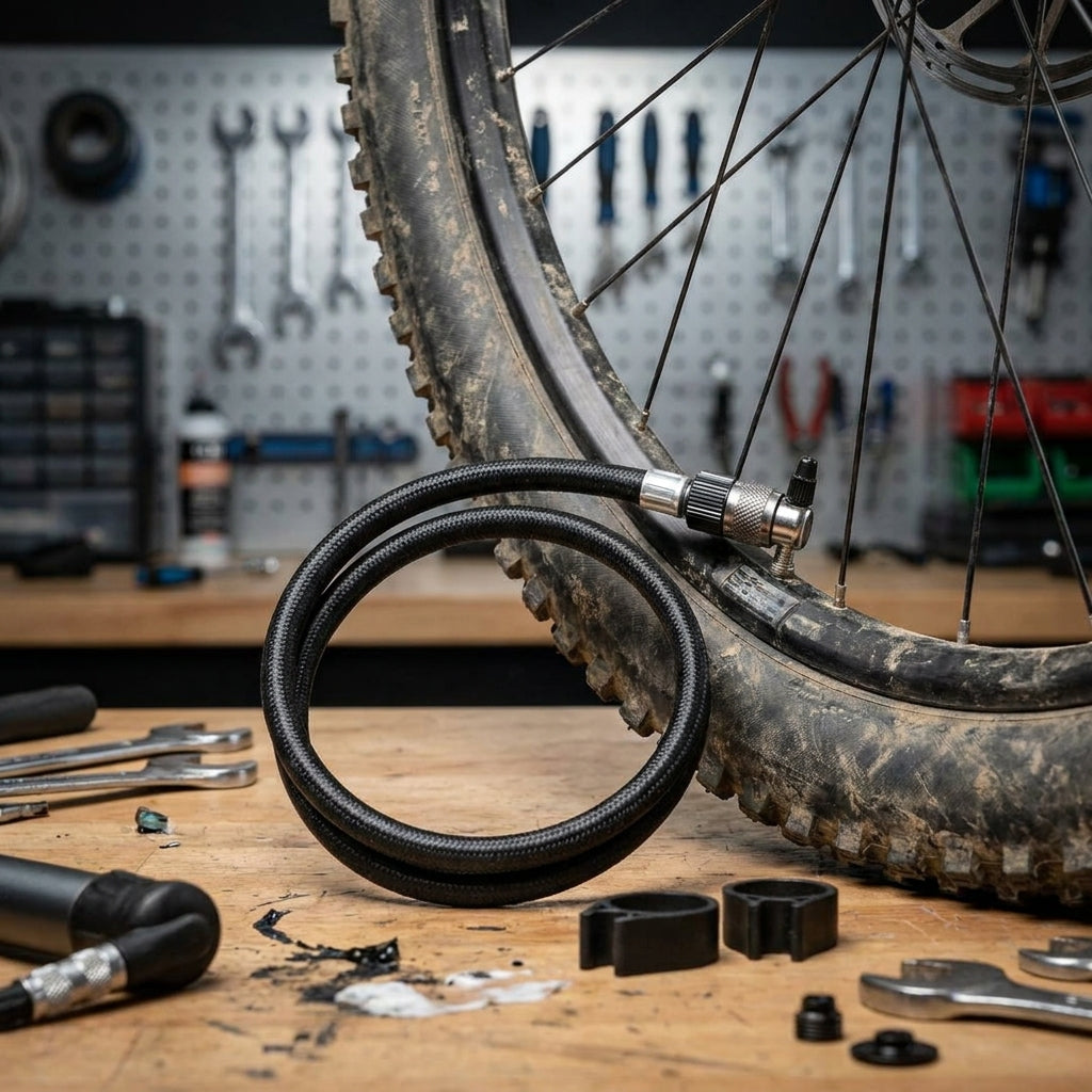 Crankbrothers Klic Tubeless Tank Schlauch Extension Kit: Fahrradreifen Montage und Reparatur. Effizientes Werkzeug für Tubeless.