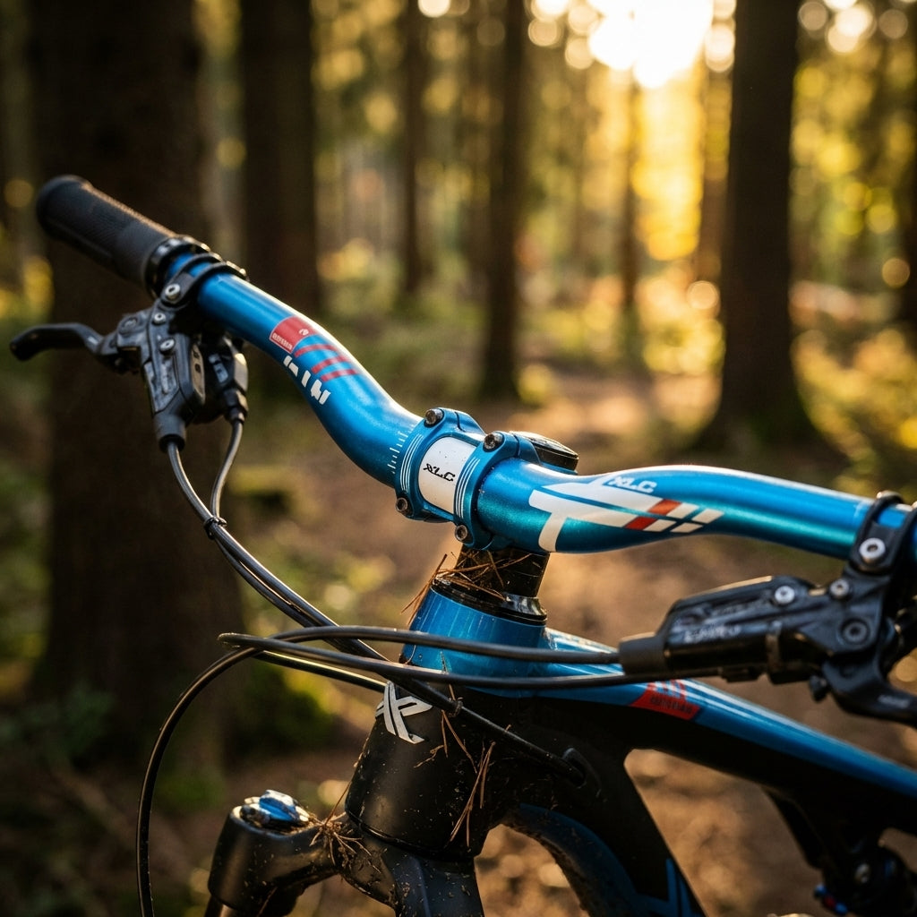 Blauer XLC Pro Ride Riser-Bar Lenker HB-M16 aus Aluminium für Mountainbikes 780mm Breite.