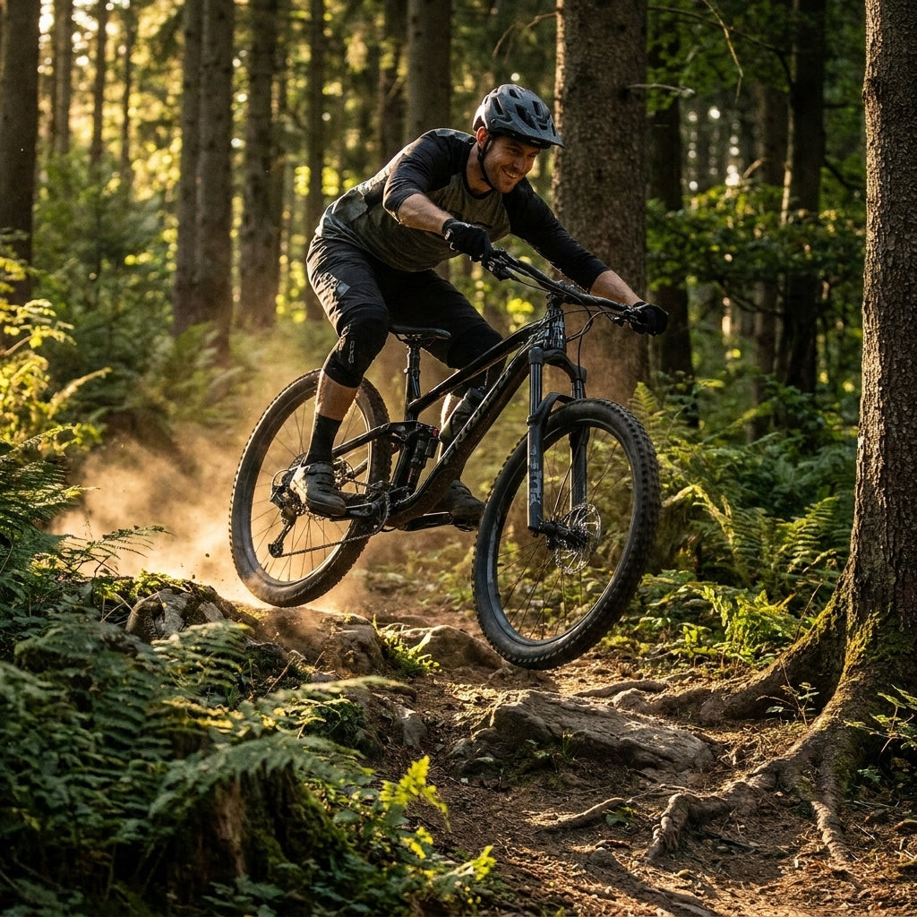 XLC Suspension Dropper SP-S14. Teleskopsattelstütze mit Federung für MTB. Mehr Komfort, Kontrolle und saubere Optik am Fahrrad.