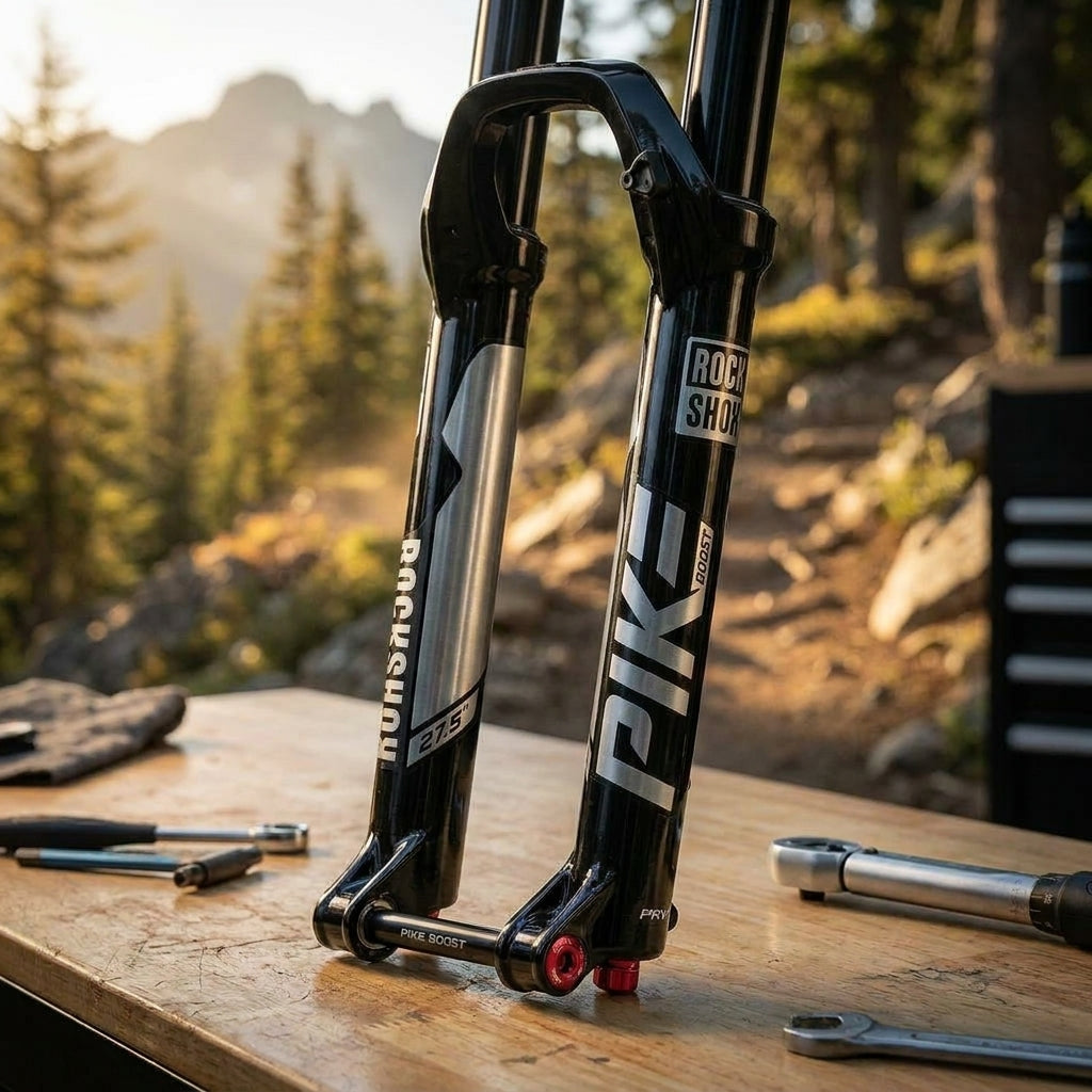 RockShox LowerLeg Tauchrohr 27.5 Zoll 15x110 Boost Pike Gloss Black mit PRV Ventilen 2023+ für Federgabel Reparatur/Upgrade.