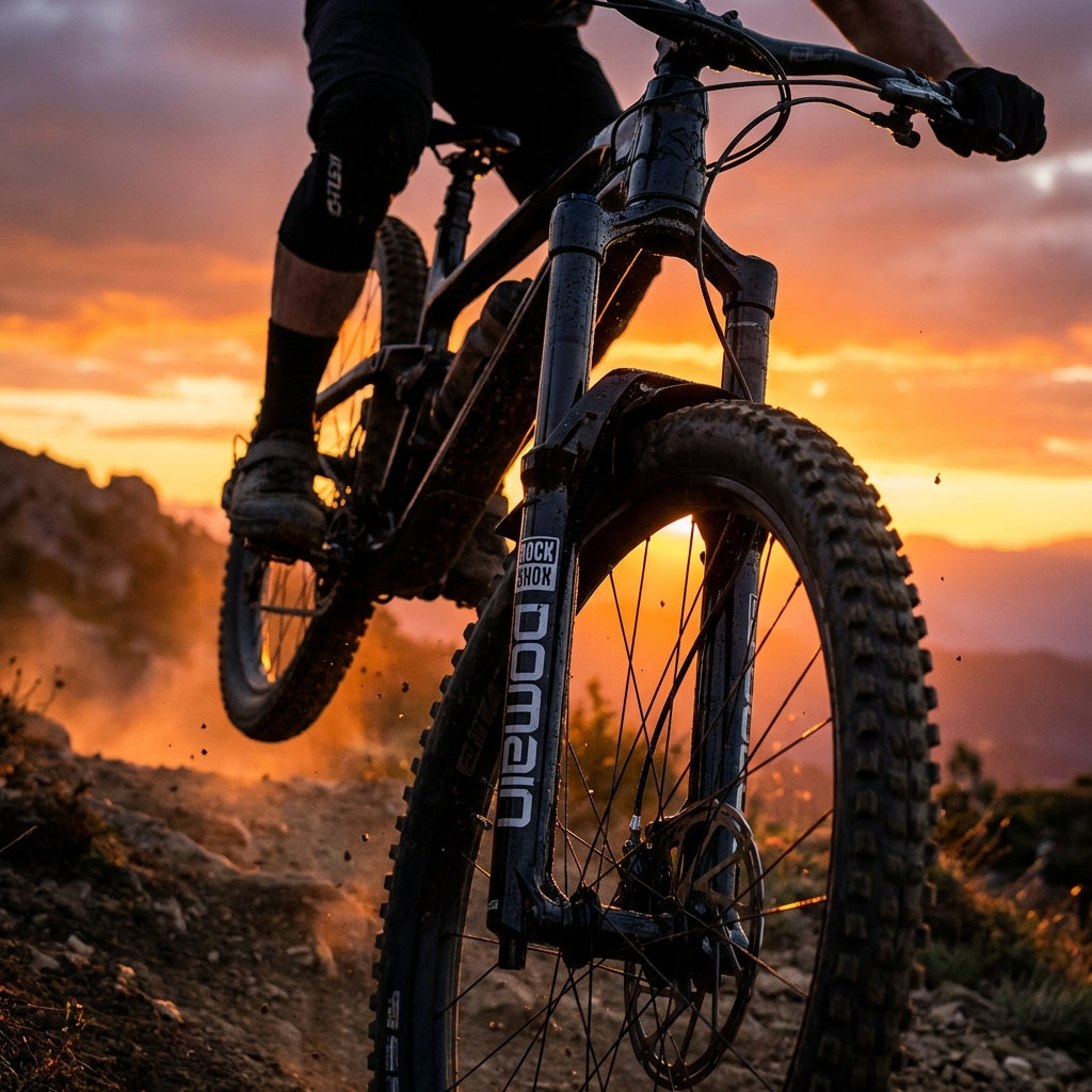 RockShox LowerLeg Tauchrohr 27.5 Zoll GlossBlack für DomainB1+ Federgabel. Robustes Mountainbike Ersatzteil mit Decals.