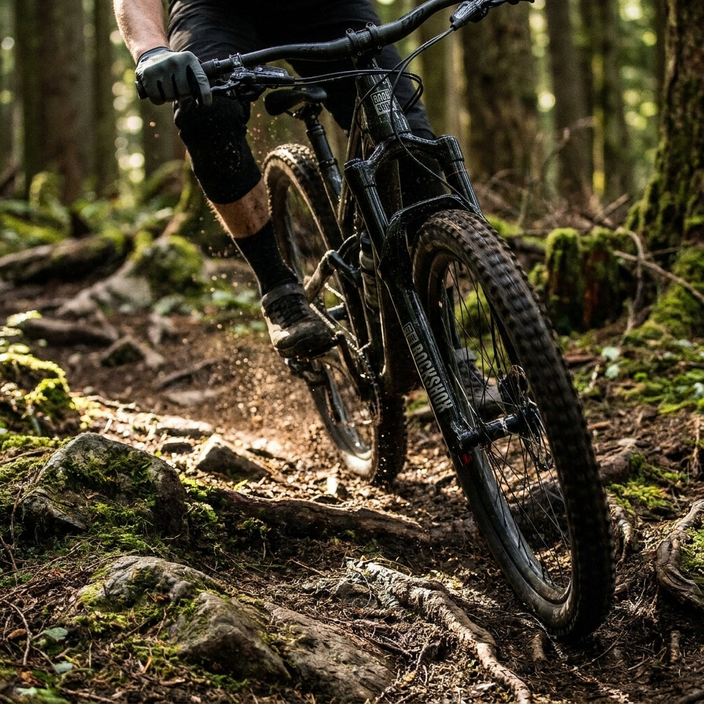 RockShox Lyrik/Yari Gabel Standrohr und Brücke (CSU) in Glanzschwarz. MTB Federgabel Ersatzteil für Boost. Robust, präzise.