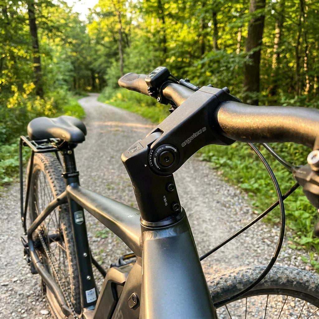 Ergotec Sepia Ahead Vorbau 0-60° winkelverstellbar für E-Bike, MTB, Trekkingrad. Komfort & Safety-Level 5.
