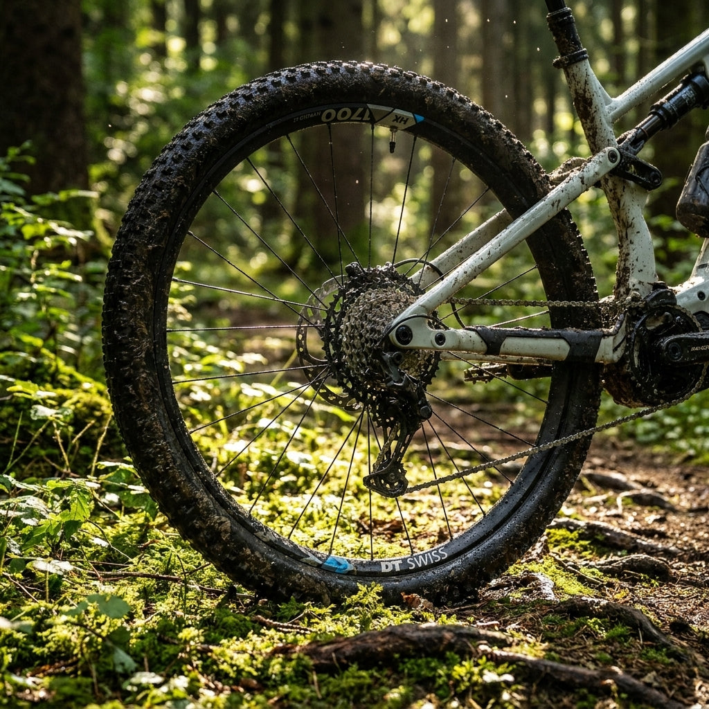 DT Swiss HX 1700 SPLINE LS eMTB Hinterrad. Schwarz, 622x30mm. Agiles, stabiles Laufrad für anspruchsvolle Trails.