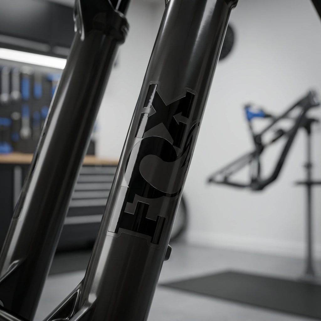 FOX Decal Kit Marzocchi Z1 Air/Coil Neutral Gloss Black: Hochwertige Gabelaufkleber für edles Factory-Finish.