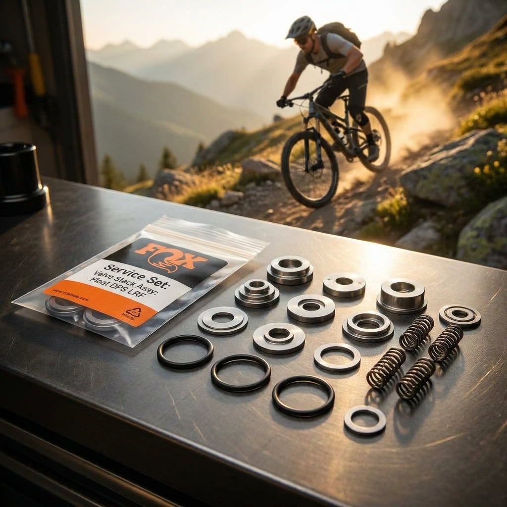 FOX Service Set Valve Stack Assy Float DPS LRF für präzise Dämpfung. Ersatzteil für Mountainbike Federung.