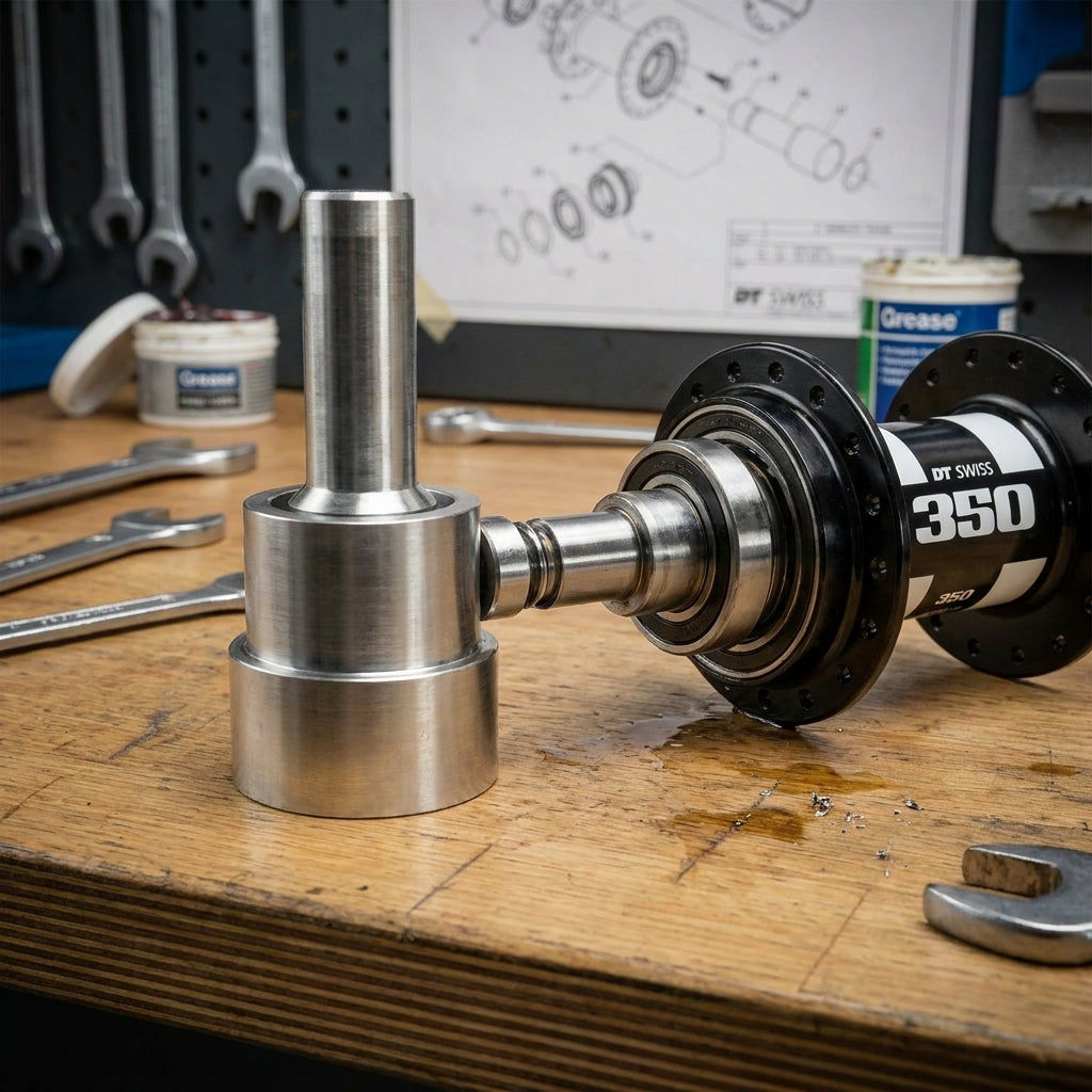 DT Swiss Werkzeugset VR 350/370 350 für präzise Vorderradnaben-Wartung. Spezialwerkzeug für 350/370 Naben.