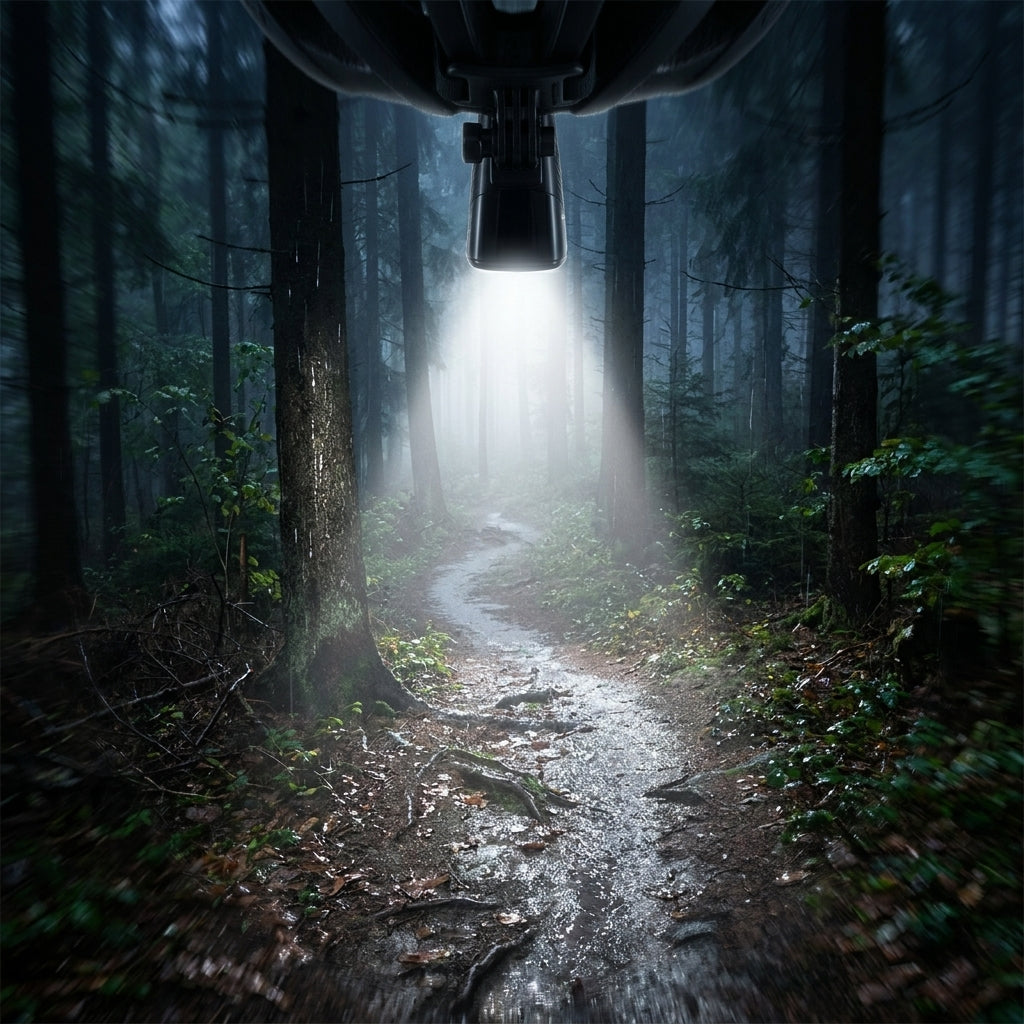 Sigma BUSTER 150 HL Helmleuchte: leichtes Fahrradlicht (76g, 150 Lumen) für sichere Nachtfahrten und klare Sicht auf Trails.