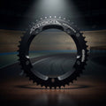 Miche Kettenblatt Pista Advanced 48 Zähne schwarz. CNC-gefrästes Ergal 7075 für Bahnsport & Fixie. Hochleistung und Präzision.