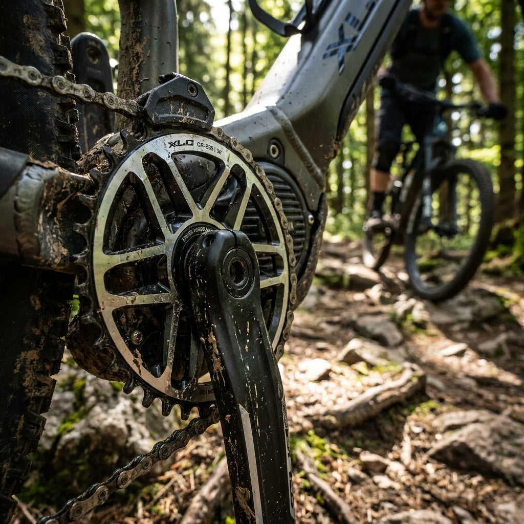 XLC CR-E09 E-Bike Kettenblatt für Yamaha PW-X3, 36 Zähne, Direct Mount, CNC-Alu. Perfekt für E-MTB Performance.