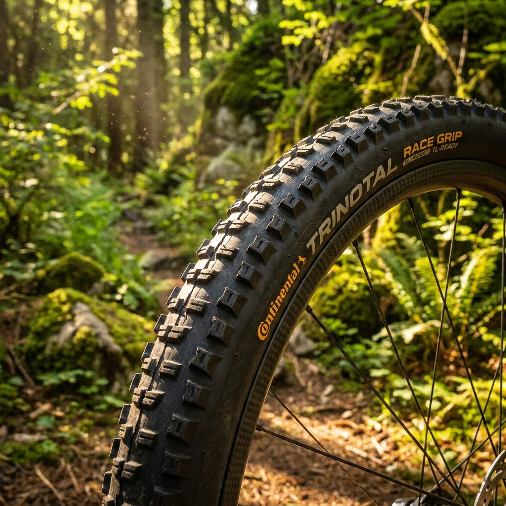 Continental Trinotal Race Grip TL-Ready Faltreifen 29x2,40 für Cross-Country & Downcountry. Leichter Trail-Reifen mit Grip.