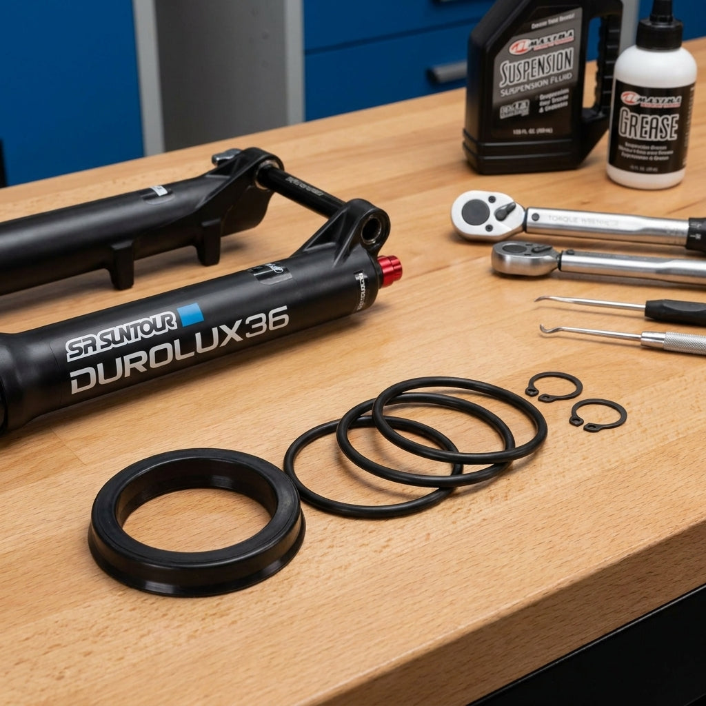 SR Suntour Air Seal Kit Durolux36/Boost: Original Dichtungen für Federgabelwartung. Maximale Performance für dein Mountainbike.