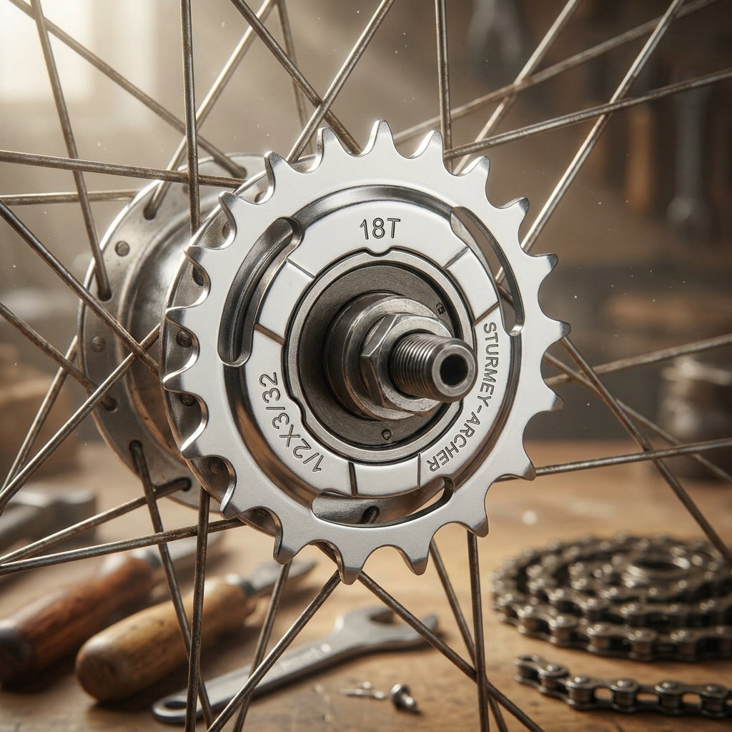 SunRace Steckkranz 18 Zähne, verchromt, für 3-8 Gang Nabenschaltungen, Rücktrittnaben. Hochwertiger Fahrrad Zahnkranz.