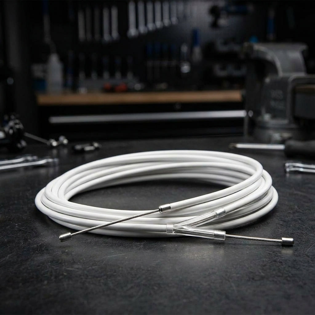 SRAM SlickWire Standard Schalt-/Bremskabel-Kit weiß für präzise Schalt- und Bremsperformance an Rennrad und MTB.