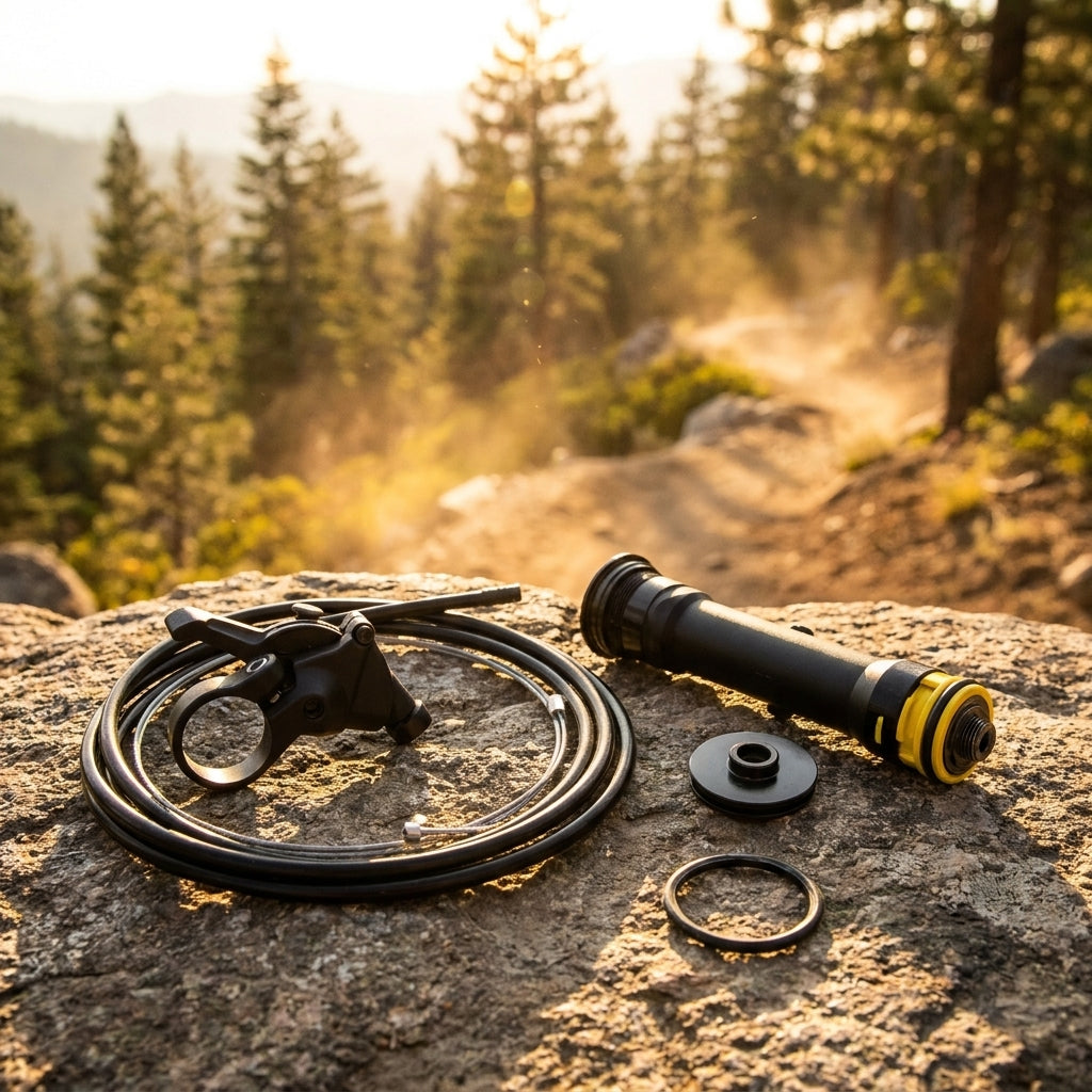 RockShox PopLoc Remote Upgrade Kit: Hebel, Zug, Dämpfer für Federung. Mountainbike-Performance optimieren.