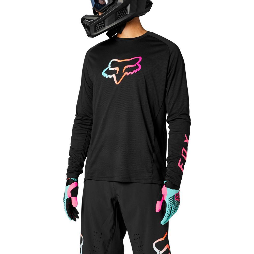 FOX DEFEND LS Jersey black Größe XL