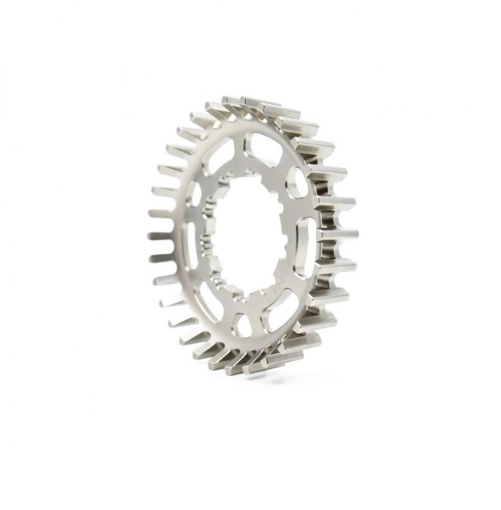 Veer Split Belt Pro Hintere Riemenscheibe, HG Freilaufkörper, 9-Spline, 30 Z., silver