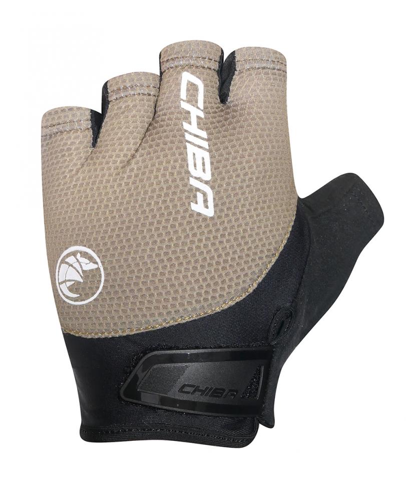 CHIBA Gel Air - Radhandschuhe kurz, XXL, olive, Gelpolsterung, atmungsaktiv