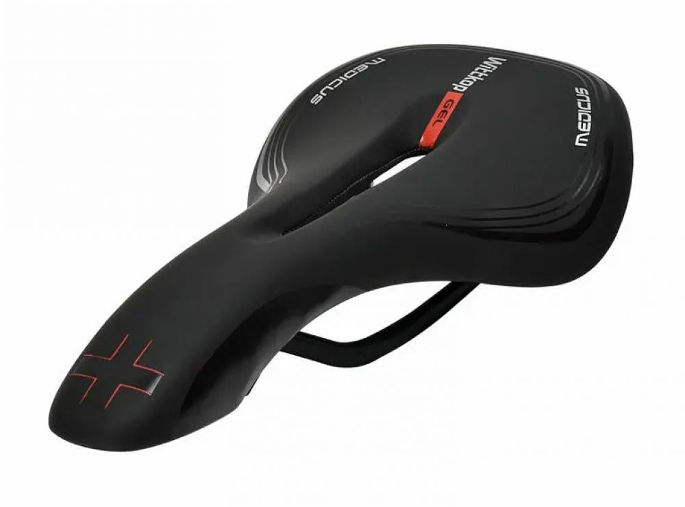 Sella Büchel Wittkop Twin 3.0 Con Gel Per City Bike E E-Bike – Unisex, Anatomica, Ammortizzata, Colore Nero