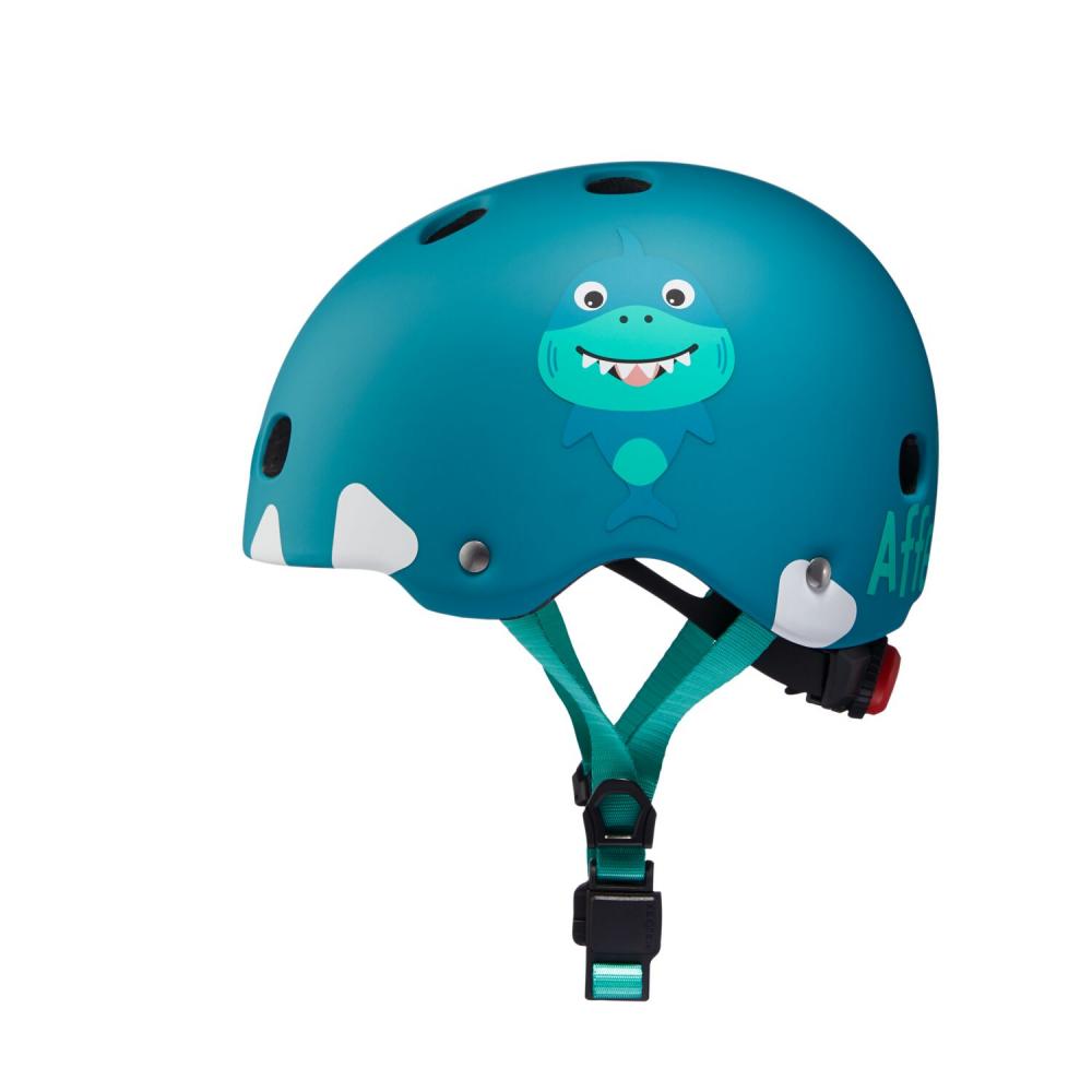 AFFENZAHN Micro Helm Hai Petrol Größe S