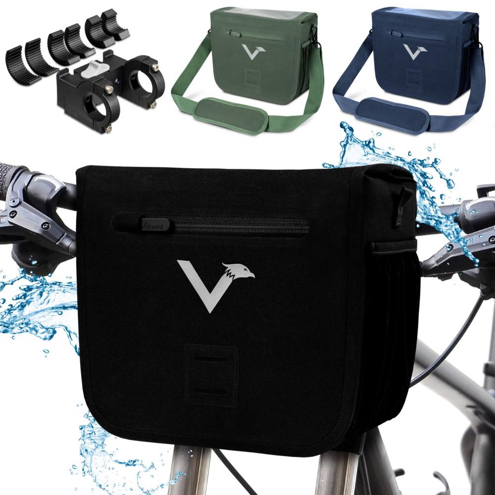 willex lenkertasche Valkental Lenkertasche Robuste Front Pack schwarz