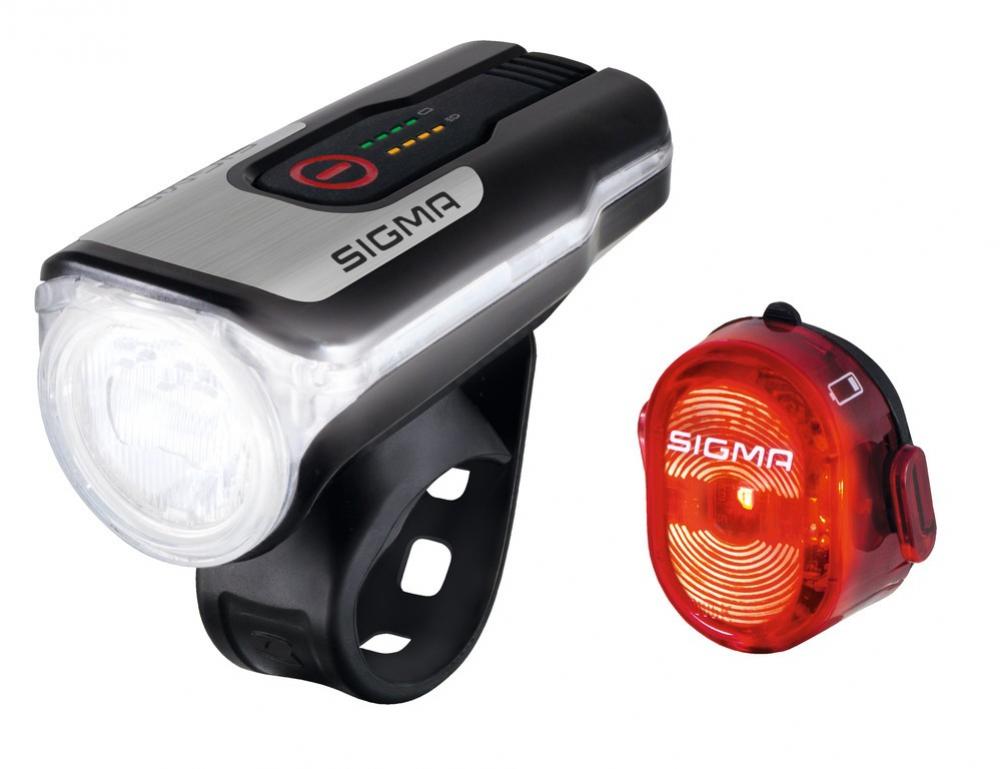 Sigma LED-Akku-Beleuchtungs-Set Aura 80 USB inkl Nugget II Ladegerät StVZO