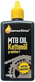 Hanseline MTB Kettenöl graphitiert 100ml Spezialöl mit Graphitzusatz für optimale Schmierung bei starker Beanspruchung und feuchter Witterung