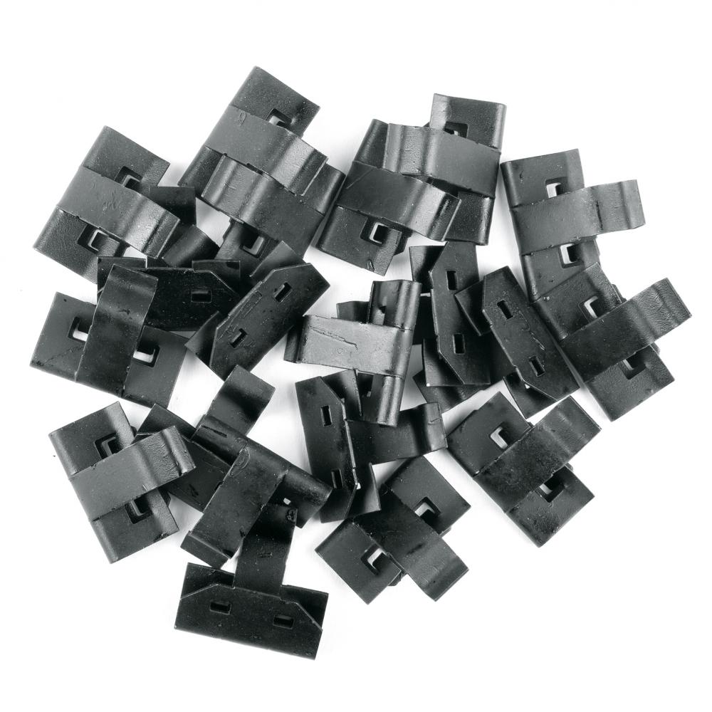 kabel schutzblech befestigen SKS Ersatz-Kabelkanal-Metallclips, 20er Set, für sichere Kabelbefestig