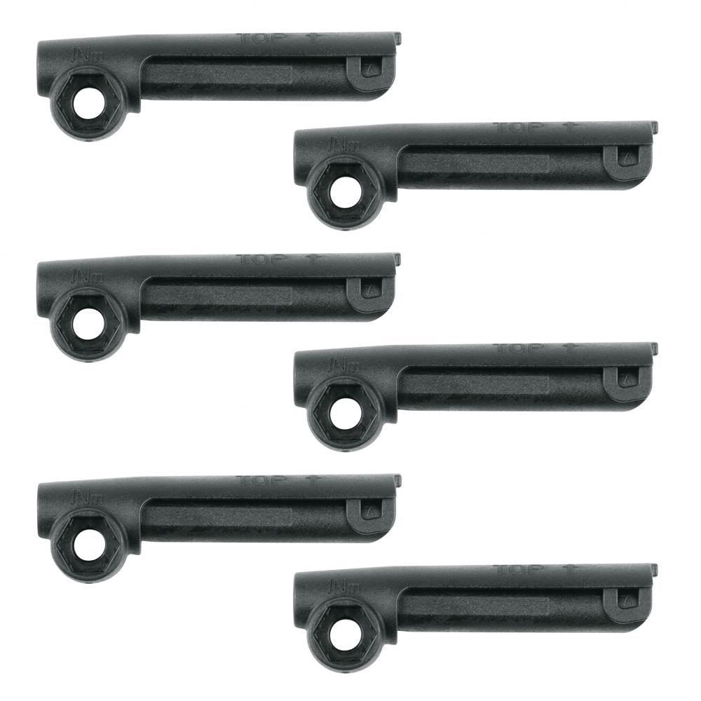 SKS ESC Strebenaufnahme 6er Set für Strebenbefestigung, für ESC-Sicherungssysteme, passend für 4,5 mm Streben, aus Kunststoff