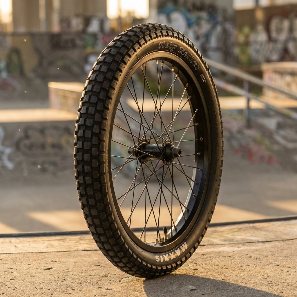 Maxxis HolyRoller BMX Reifen 20 Zoll 20x1.95 Profil für Dirt Jump und Skatepark schwarz.
