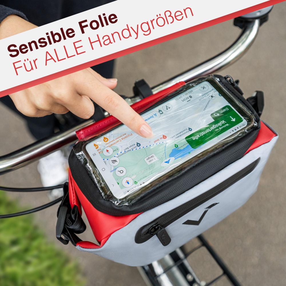 Valkental Lenkertasche 3in1 rot