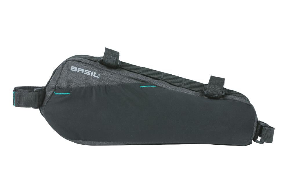 Basil Discovery 365D Rahmentasche M schwarz melee 1,8L, 29x7x11 cm, wasserdicht, Fahrradtasche