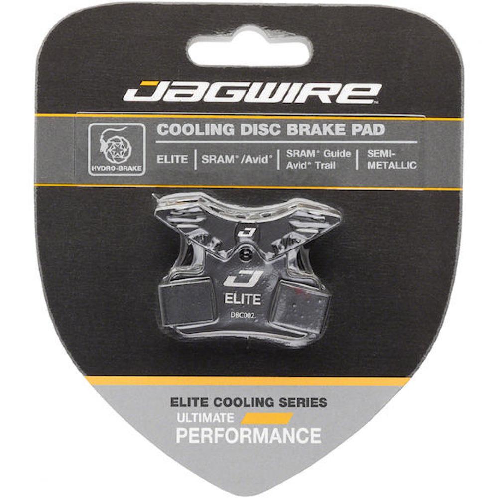 Jagwire Disc Elite Cooling Bremsbeläge Semi-Metallic - Aluminium-Kühlrippen für maximale Bremsleistung