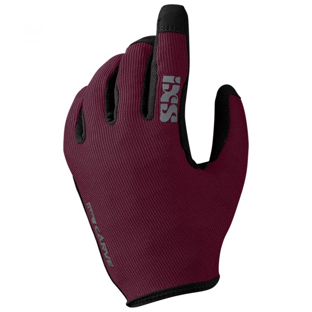 IXS Sports Division iXS Carve Women Gloves S Raisin - Damen MTB-Handschuhe mit Touchfunktion
