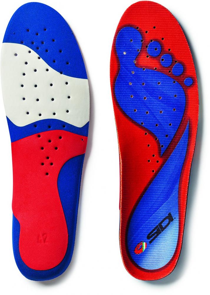 Sidi Einlegesohle Memory 41 Rot/blau - optimaler Komfort für Radsport-Schuhe