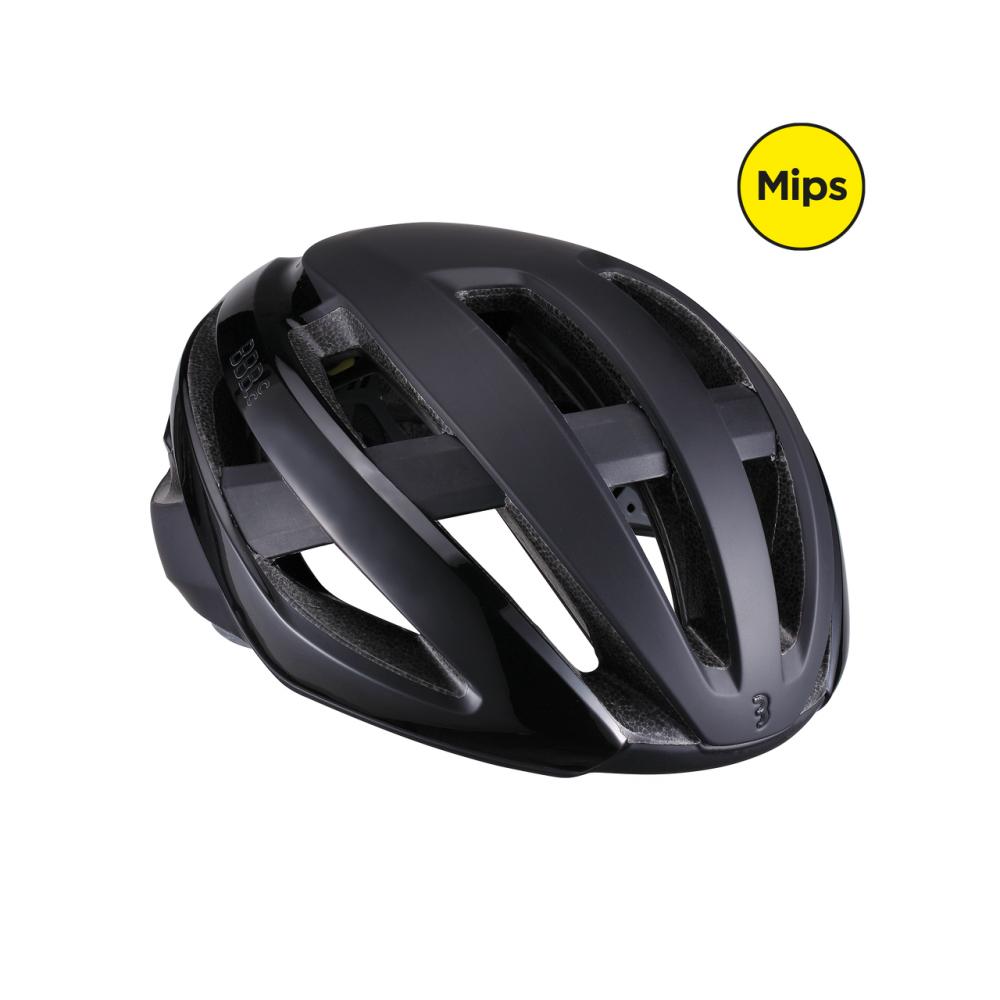 BBB Cycling Helm Maestro MIPS L matt schwarz - sicherer & belüfteter Rennradhelm