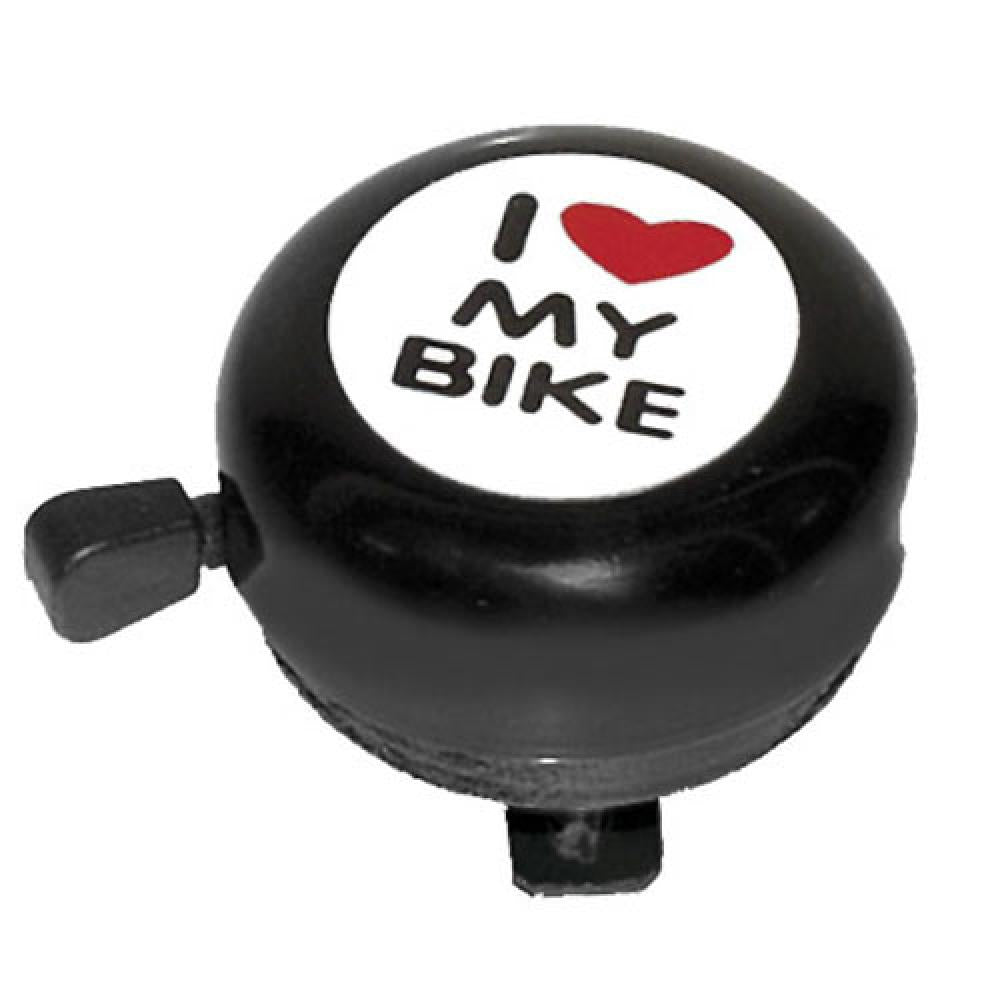 absolut Klingel Ø 54mm Aufkleber i love my bike schwarz