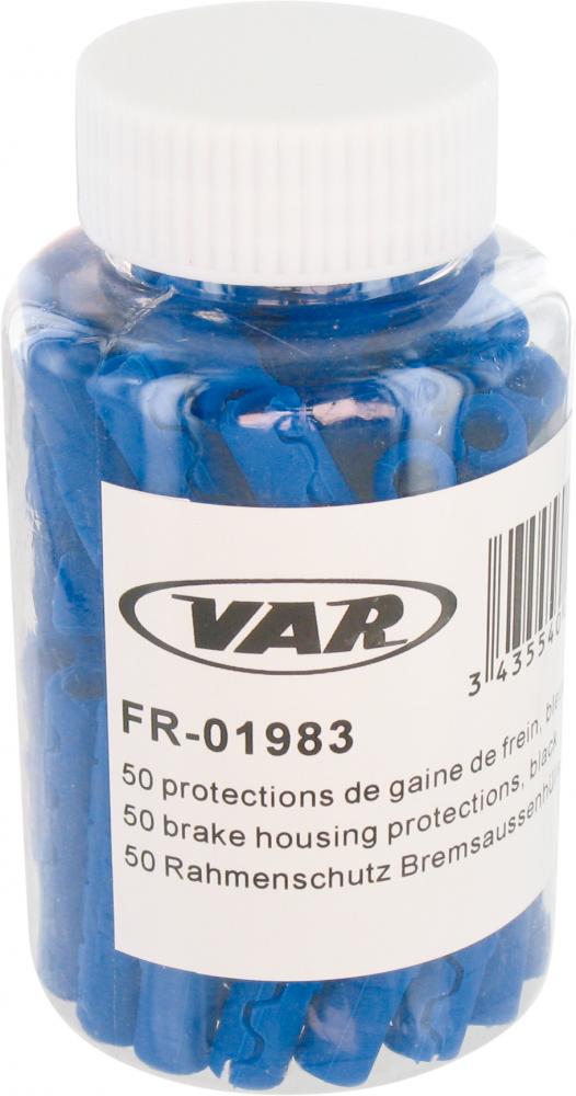 VAR 50 Stk. Rahmenschutz 5 mm Blau - Schutzkappen für Schaltaußenhüllen