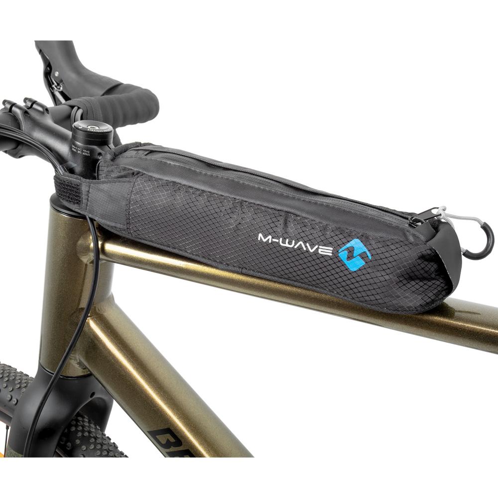 M-WAVE Rough Ride Top Screw Oberrohrtasche wasserdichte Rahmentasche mit stabiler Schraubbefestigung