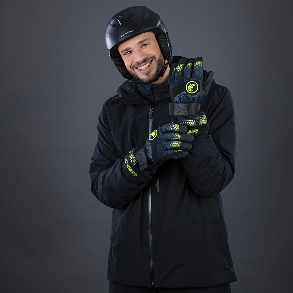 CHIBA Board - wasserdichte Primaloft Radhandschuhe mit Handgelenkschiene, Größe 11
