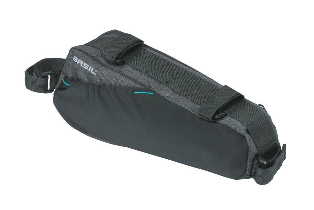 Basil Discovery 365D Rahmentasche M schwarz melee 1,8L, 29x7x11 cm, wasserdicht, Fahrradtasche