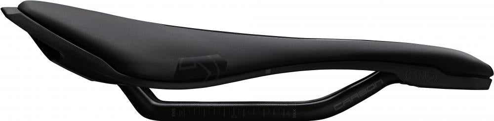 PRO Fahrradsattel Stealth Team 152 mm Schwarz - aerodynamischer Rennradsattel mit Carbon-Gestell