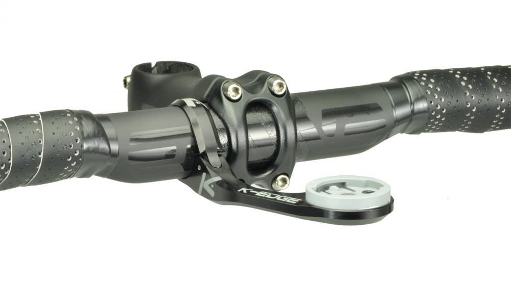 K-Edge Wahoo MAX XL Mount Computerhalter 35,0 Millimeter Lenkerklemme Aluminium Out-Front Halter schwarz für Wahoo ROAM ACE