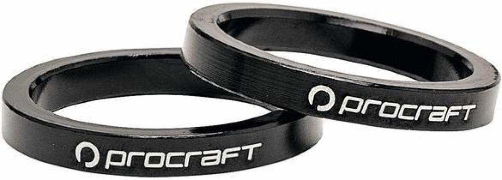 Procraft Ahead Spacer Alu 1 1/8 10 mm 1 1/8 Zoll schwarz - präzise Lenkerhöhen-Anpassung