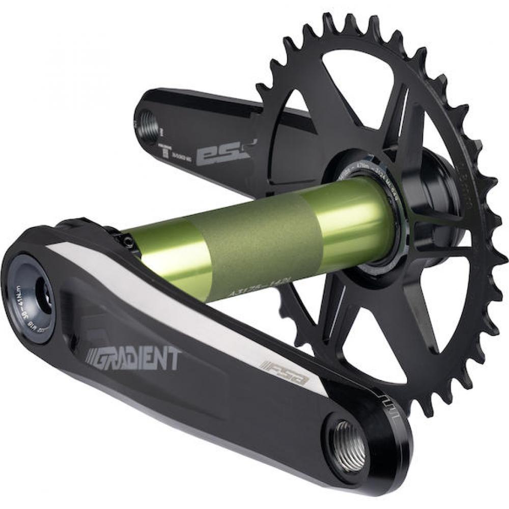 FSA Kurbelgarnitur Gradient Modular Direct Mount 165 mm Schwarz - maximale Kontrolle im Gravity-Einsatz