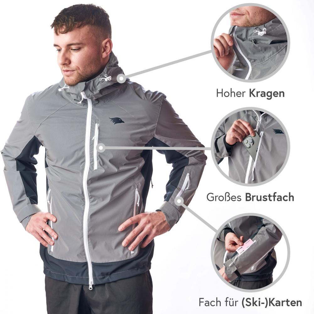 Valkental Herrenjacke Softshell 3XL grau