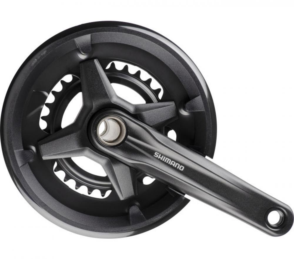 SHIMANO Kurbelgarnitur FC-M210-2 170 mm 46-30 Zähne - zuverlässiger Antrieb für Trekking & City