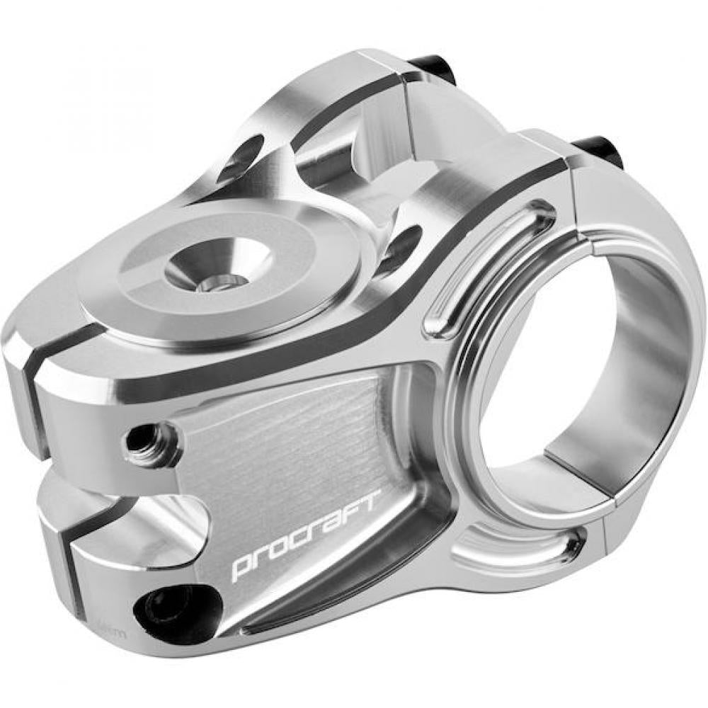 Procraft Vorbau Trail Ultimate CNC 35mm silber für maximale Kontrolle auf Trail & Enduro Mountainbikes.