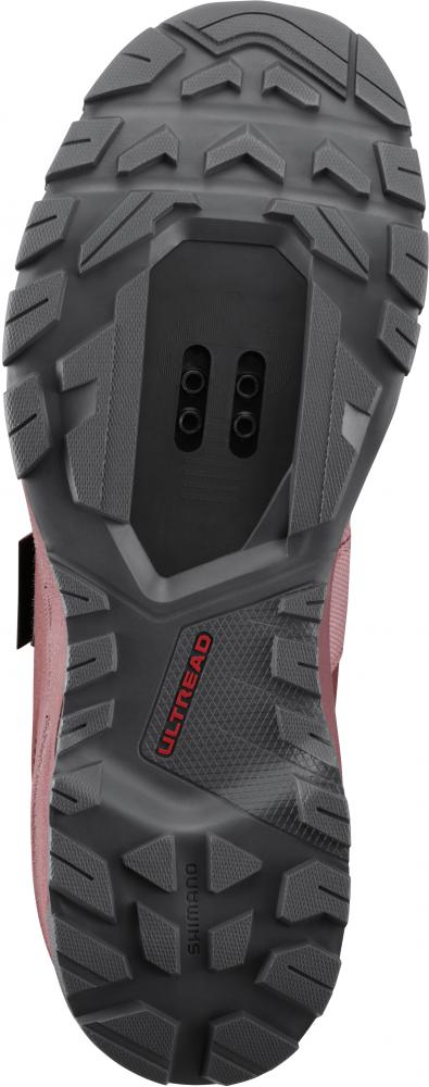 SHIMANO Fahrradschuhe EX500W Damen Touring SPD Größe 37 Damenleisten Rot