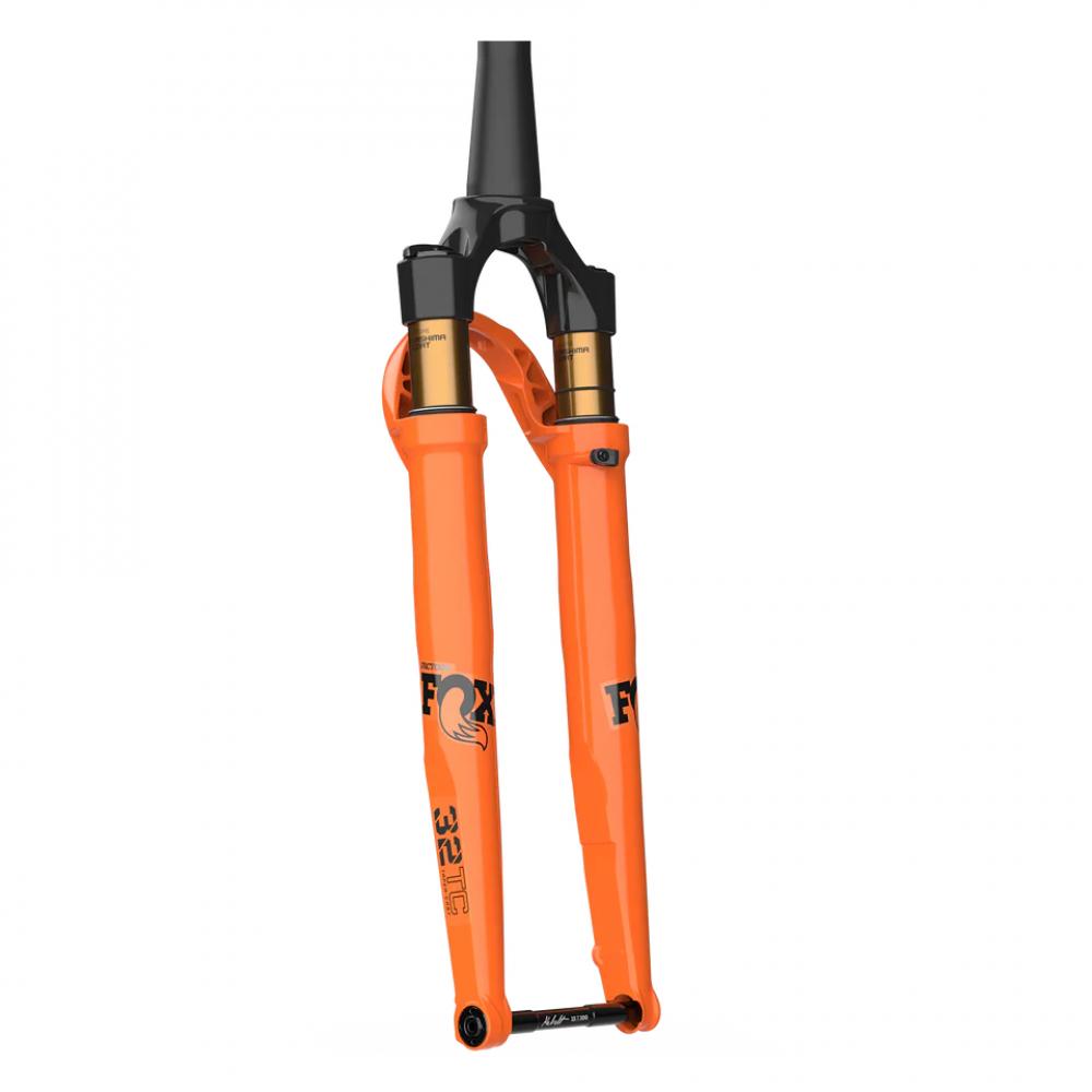 FOX 32 TC Factory Federgabel in glänzendem Orange mit Kashima-Beschichtung, 700C, Grip SL.
